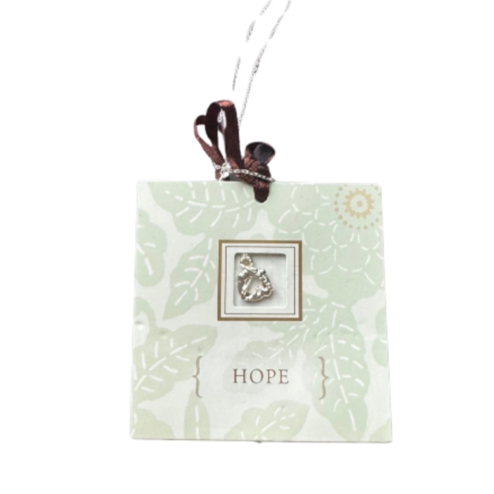 Silver hope lifesaver necklace gift